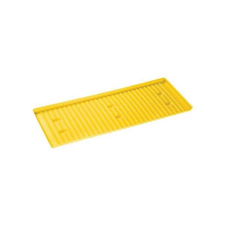 Justrite Safety Cabinet Tray, Yellow, Polyethylene 29053