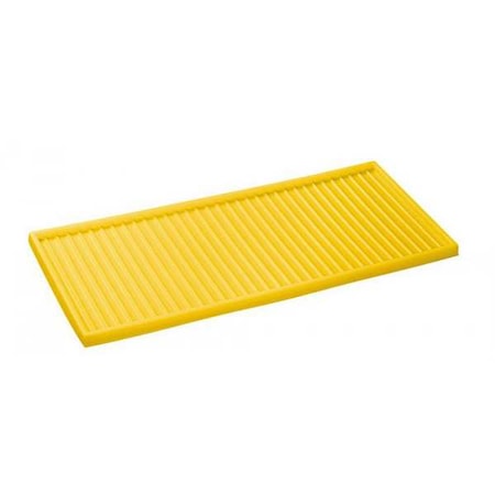 Justrite SafetyCabinetTray, Yellow, Polyethylene 29055