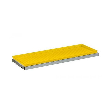 Justrite SafetyCabinetShelfKit, Yellow, 350lbLimit 29062