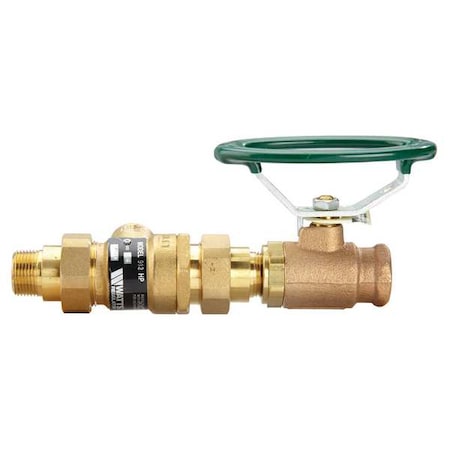 Watts Backflow Preventer, Size 1", 400 psi 1 912HP