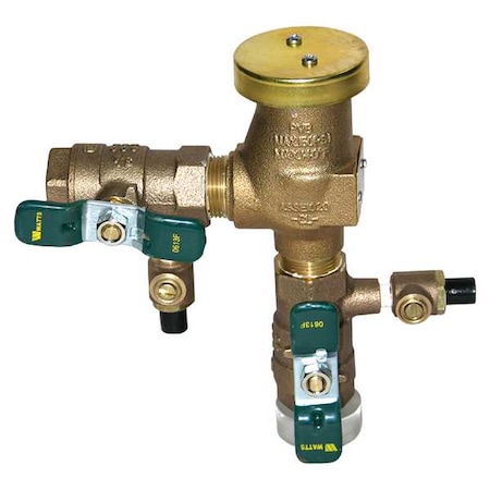 Watts Backflow Preventer, Size 1/2", 150 psi 1/2 800M4-QT