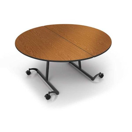 Palmer Hamilton Folding Table, 29 in H 22M132960RD-MT-MWTB