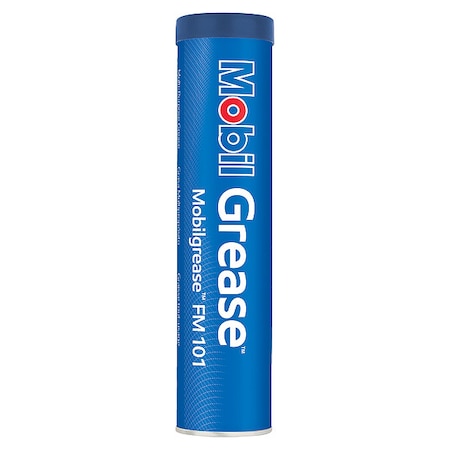 Mobil Multipurpose Grease, 13.7 oz, Cartridge, White, 10 PK 122170