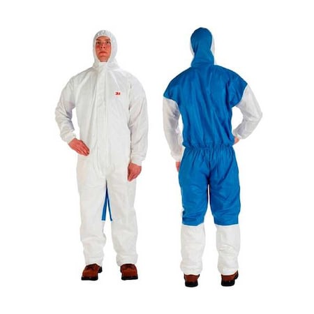 3M Protective Coverall, XL, Blue/White, SMS 4535-XL