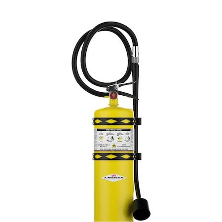 Amerex Fire Extinguisher, 30 lb Capacity, Class D , UL RatingD , Copper Powder 24 sec, Discharge Time: C571