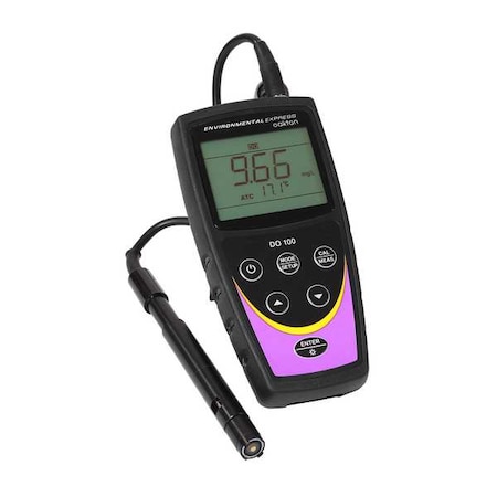 Oakton Dissolved Oxygen Meter, LCD, AA Batteries 3564300