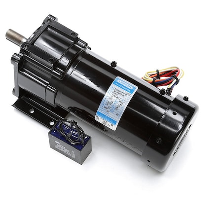 Leeson AC Gearmotor, 157 in-lb Max. Torque, 60 RPM Nameplate RPM, 115/230V AC Voltage, Single Phase M1145033.00
