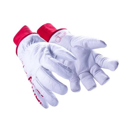 Hexarmor Chrome SLT Safety Gloves, Buffaloskin Leather, 284 Degrees F Max Temp., Knit Cuff L ( 9 ), 1 PR 4066W-L (9)