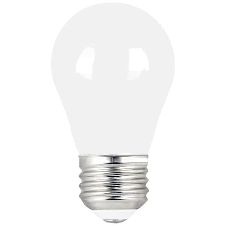 Feit Electric 5 W, Compact LED Bulb, White, A15, 3000K Temp. Frosted, Dimmable, PK2 BPA1540W930CAFIL2