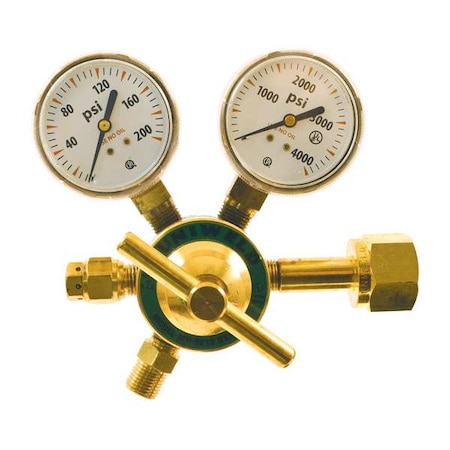 Uniweld Regulator LD 1-Stage Oxy CGA540, Oxygen, Single Stage, 9/16"-18 Outlet MR8210