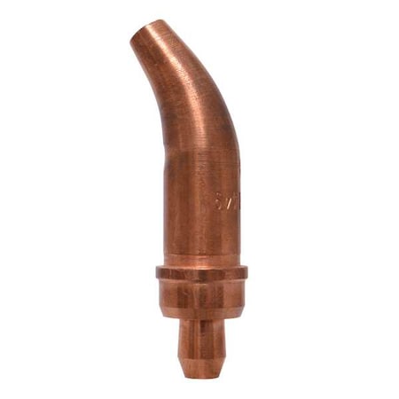 Zoro Select Acetylene Cutting Tip No. 0, Medium Preheat, Gouging Removing Welds, 0 1-118-0