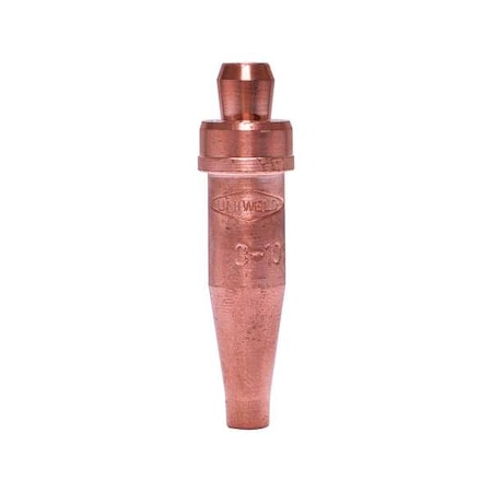 Zoro Select Acetylene Cutting Tip No. 5, Light to Medium Preheat, General Purpose Cutting, 5 3-101-5