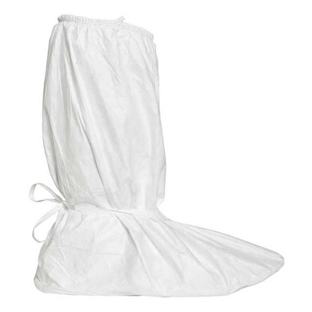 Dupont Disposable Boot Covers, Tyvek(R) IsoClean(R), White, Slip Resistant Sole: Yes , S IC458BWHSM0100CS