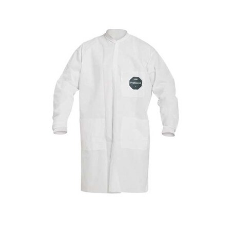 Dupont ProShield 10 Lab Coat, ProShield(R), Snaps Closure, White, S, 30 PK PB219SWHSM003000