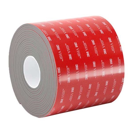 3M Foam Tape, Gray, 5 yd L, 6 in W GPH160GF