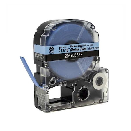 Epson Heat Shrink Label, Single Wall, 3:1 I.D. Shrink Ratio, Blue, 98 in 205YLBBPX