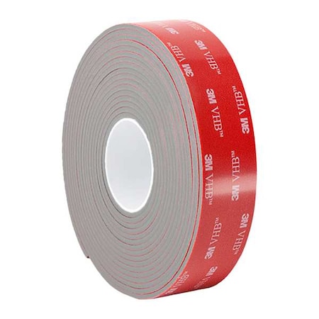 3M Foam Tape, Gray, 5 yd L, 2 in W GPH160GF
