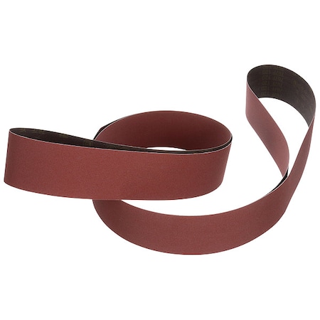 3M Sanding Belt, Coated, Ceramic, 80 Grit, Not Applicable, 767F, Maroon 767F