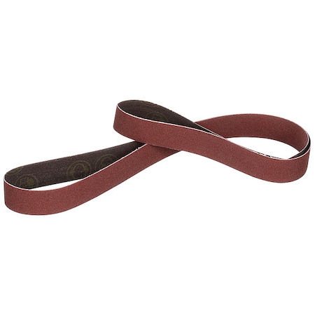 3M Sanding Belt, Coated, Ceramic, 36 Grit, Not Applicable, 767F, Maroon 767F