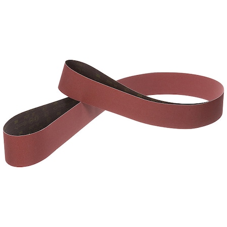 3M Sanding Belt, Coated, Ceramic, 36 Grit, Not Applicable, 767F, Maroon 767F