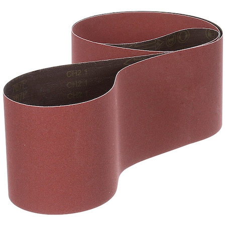 3M Sanding Belt, Coated, Ceramic, 80 Grit, Not Applicable, 767F, Maroon 767F