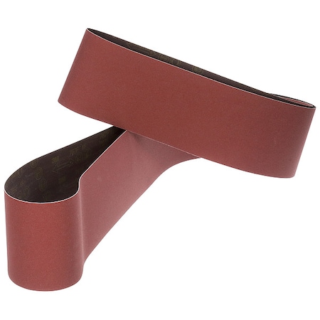 3M Sanding Belt, Coated, Ceramic, 60 Grit, Not Applicable, 767F, Maroon 767F