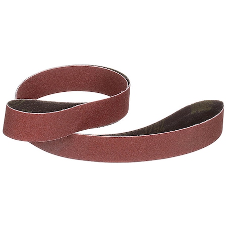 3M Sanding Belt, Coated, Ceramic, 80 Grit, Not Applicable, 767F, Maroon 767F