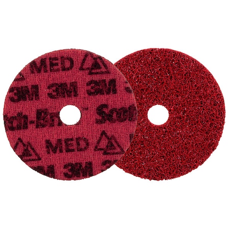 Scotch-Brite Hook-and-Loop Surface Conditioning Disc, 4 in Dia, Ceramic, Not Applicable Grit, Non-Woven Type PN-DH