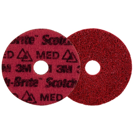 Scotch-Brite Hook-and-Loop Surface Conditioning Disc, 4 1/2 in Dia, Ceramic, Not Applicable Grit, Non-Woven Type PN-DH
