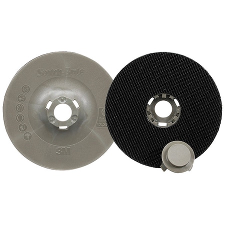 Scotch-Brite Hook/Loop Dsc Backup Pd, 4 1/2in Dia, PK10 89870