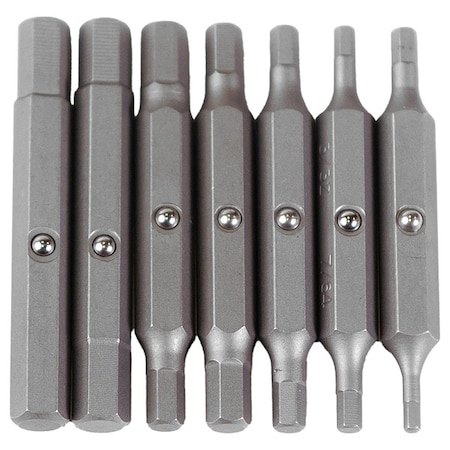 Megapro 7 Piece Hex Driver Bit Set, 1/4 in Hex Shank Size 6REPLACEMENT-HEX
