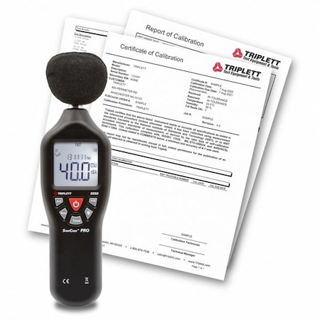 Triplett Noise Meter with NIST, Type 2 3550-NIST