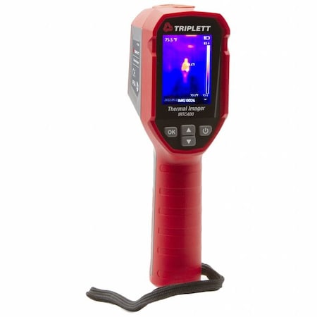 Triplett Thermal Camera, -4 Degrees  to 752 Degrees F, 60 mK, 50 Degrees  x 38 Degrees IRTC400