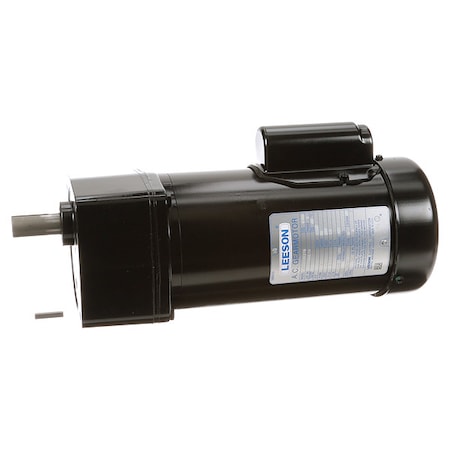 Leeson AC Gearmotor, 55 lb-in Max. Torque, 345 RPM Nameplate RPM, 115/230V Voltage, Single Phase 096052.00