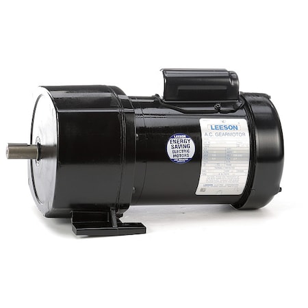 Leeson AC Gearmotor, 800 lb-in Max. Torque, 18 RPM Nameplate RPM, 115/208-230V Voltage, Single Phase 107003.00