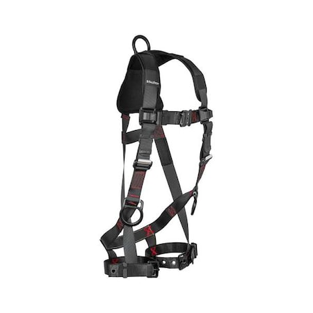 Falltech Not Applicable Fall Protection Harness, S/M, 425 lb, Quick-Connect Chest/ Tongue Leg Straps 8142SM