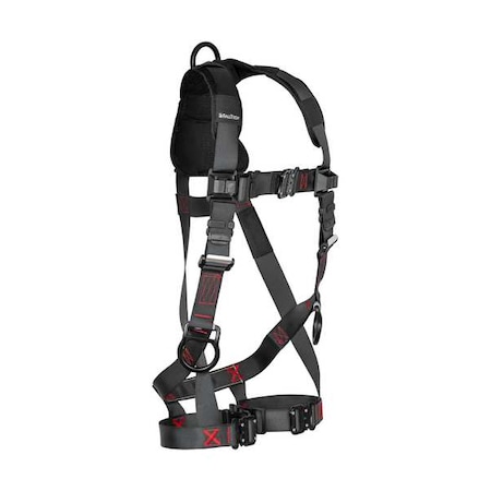 Falltech Not Applicable Fall Protection Harness, S/M, 425 lb, Quick-Connect Chest/ Quick-Connect Leg Straps 8142QCSM