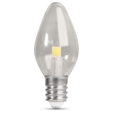 Feit Electric LED, 0.35 W, C7, Candelabra Screw (E12), PK4 BP4C7/827/LED/4
