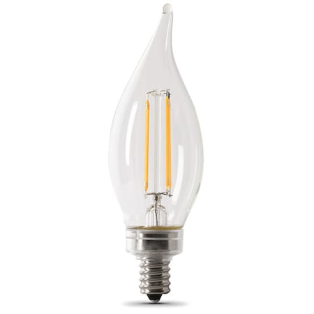Feit Electric 5.5 W, BA10, Candelabra Screw (E12), PK4 BPCFC60950CAFIL/4
