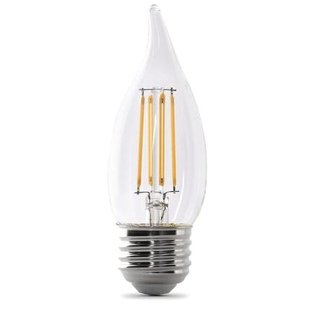 Feit Electric LED, 3.3 W, BA10, Medium Screw (E26), PK2 BPEFC40950CAFIL/2/RP