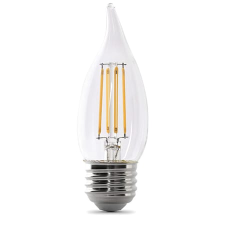 Feit Electric LED, 5.5 W, BA10, Medium Screw (E26), PK2 BPEFC60950CAFIL/2/RP