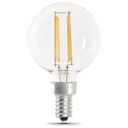 Feit Electric 5.5 W, G16-1/2, Candelabra Screw (E12), PK2 BPG1660927CAFIL/2/RP
