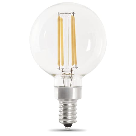 Feit Electric 5.5 W, G16-1/2, Candelabra Screw (E12), PK2 BPG1660950CAFIL/2/RP
