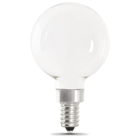 Feit Electric 5.5 W, G16-1/2, Candelabra Screw (E12), PK2 BPG1660W927CAFIL2