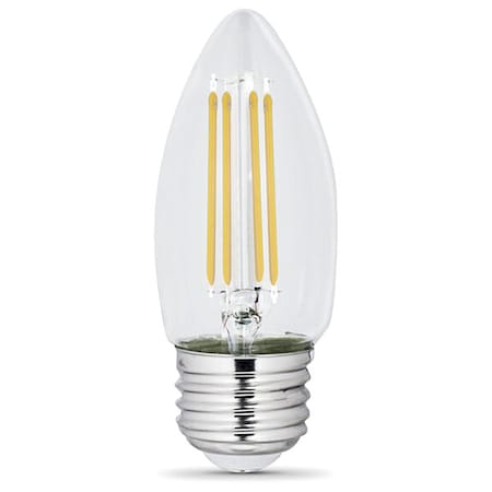 Feit Electric LED, 3.3 W, B10, Medium Screw (E26), PK2 BPETC40927CAFIL/2/RP