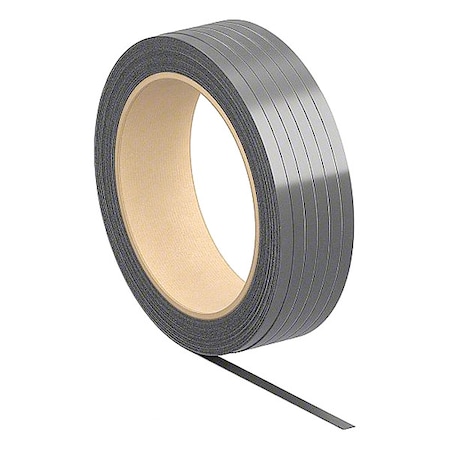 Zoro Select Plastic Strapping, 3,000 lb, Black 8850306B18W-AAR