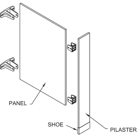 Zoro Select Partition, Urinal Screen, Poly, 36 In, Blue 7AV93 | Zoro