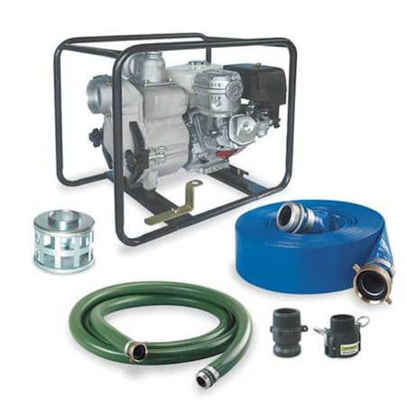 Dayton Engine Drive Pump Kit, 11 HP, Honda Engine 7AJ19