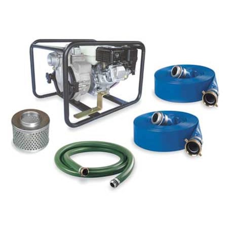 Dayton Engine Drive Pump Kit, 4.8HP, Honda Engine 7AJ14