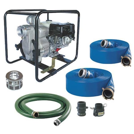 Dayton Engine Drive Pump Kit, 7.1HP, Honda Engine 7AJ21